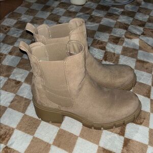 Tan Suede Ankle Boots